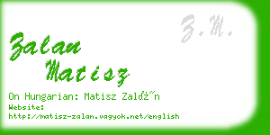 zalan matisz business card